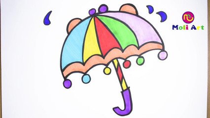 简笔画雨伞 笔画     大全儿童画幼乐园画画作业