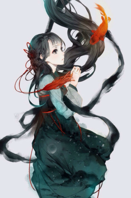 古风二次元动漫女生头像,梦一场她城下