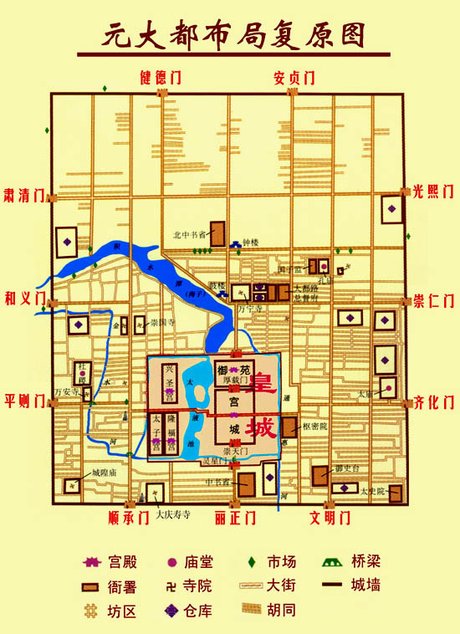 清朝北京城平面图_360图片