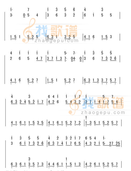 卡农电子琴数字简谱 卡农电子琴双手简谱 卡农电子琴简单版 卡农电子