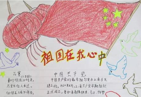 热爱祖国的手抄报图片-祖国在我心中手抄报(3)