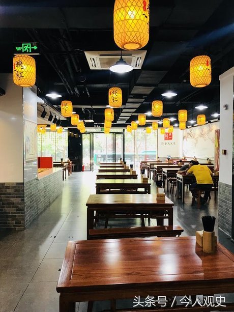 杭州中式快餐店装修效果图集,让你知道快餐店装修这么装