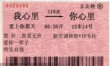 抖音我心里开往你心里 动车火车票表情图 520次