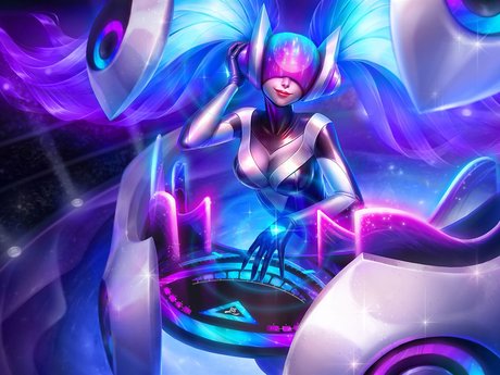 英雄联盟琴瑟仙女壁纸_ lol游戏美女莎娜