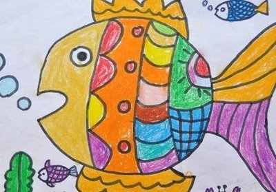 儿童画画大全鱼图片