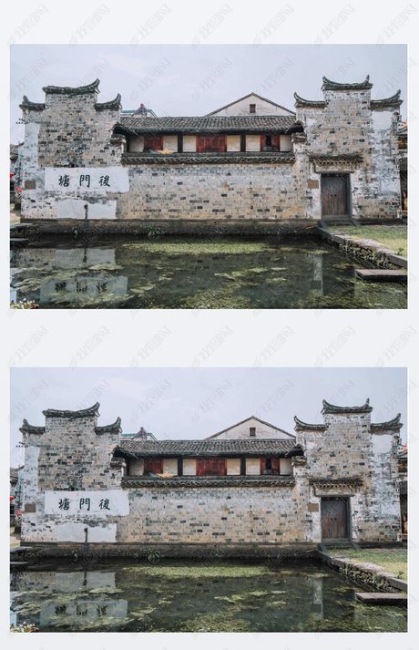 浙江嵊州崇仁古镇建筑风光