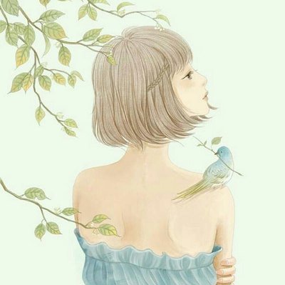 复古手绘女图_360图片