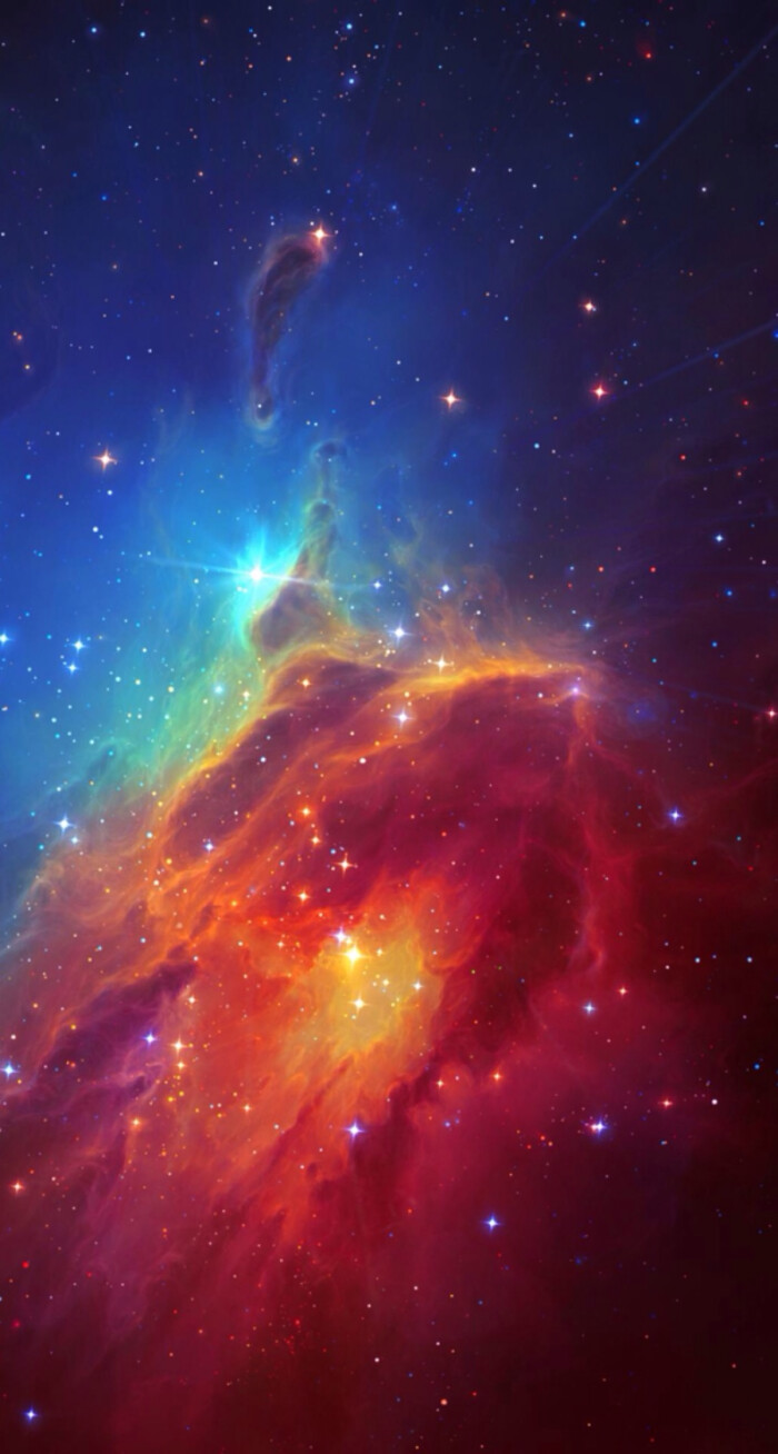 iphone壁纸官方星空,iphone壁纸官方ios 炫彩 色彩 天空 星空 星云 壁纸 iphone6 全…-堆.