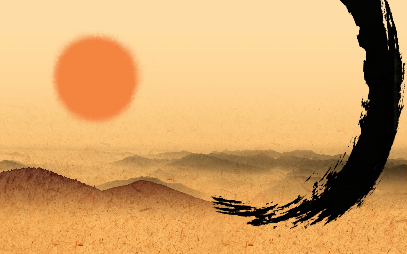 壁纸1680×1050水墨画宽屏壁纸下载壁纸,水墨.