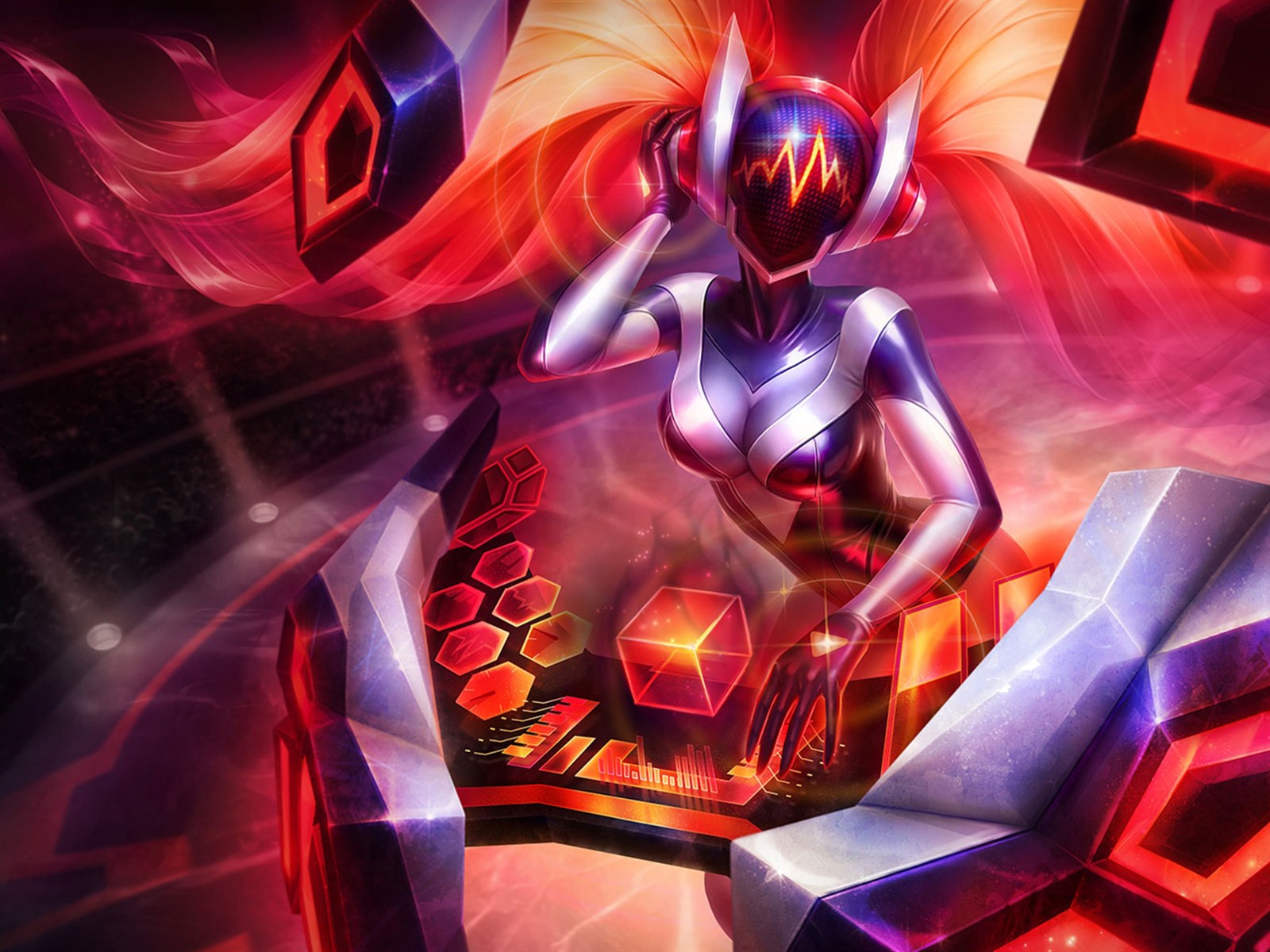 英雄联盟琴瑟仙女壁纸_lol游戏美女莎娜