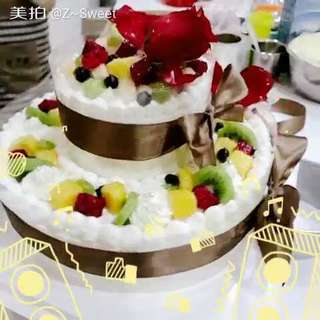 好看的鲜奶蛋糕图片