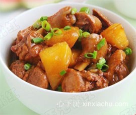 土豆焖鸭图片