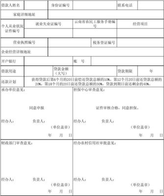 小额贷款申请