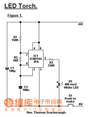 led手电筒工作原理