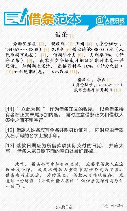 怎么写欠条有法律效应