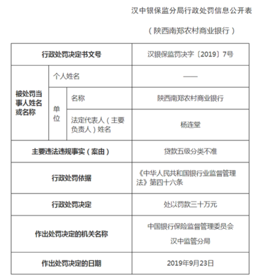 商业银行贷款分类