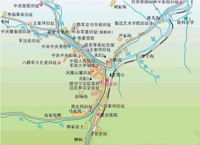 延安地图