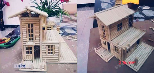 筷子房子手工制作