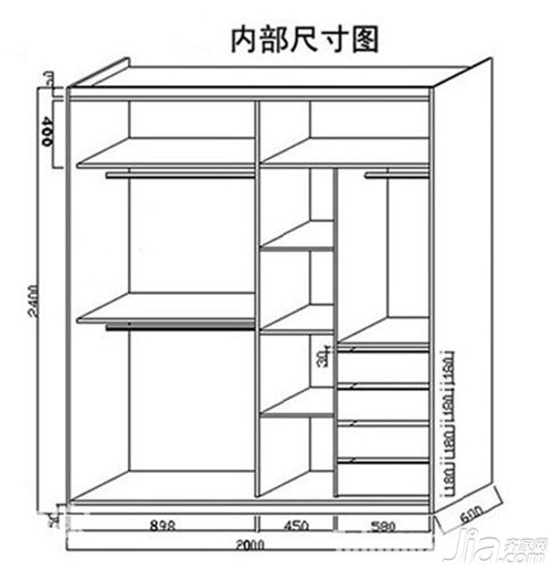 衣柜标准深度
