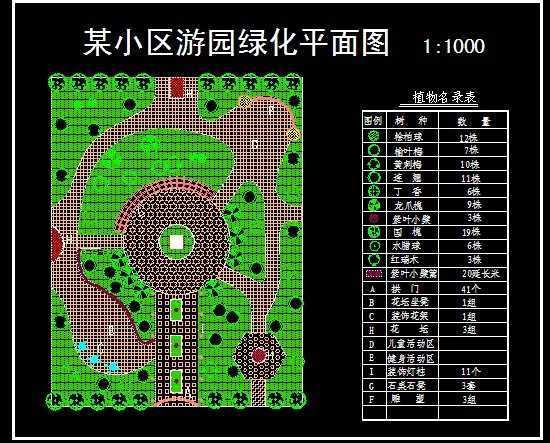 园林花坛设计图