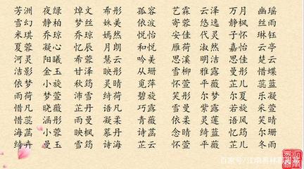 好听顺口的名字