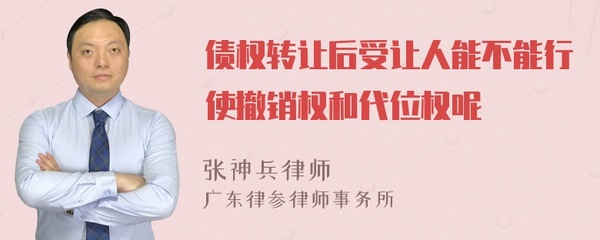 代位权和撤销权