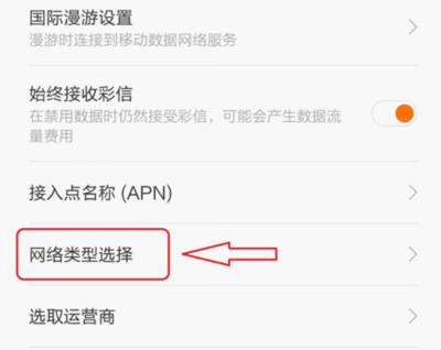 国际漫游 网络禁用