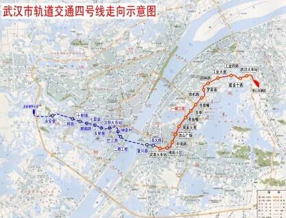 武汉站地铁4号线路线