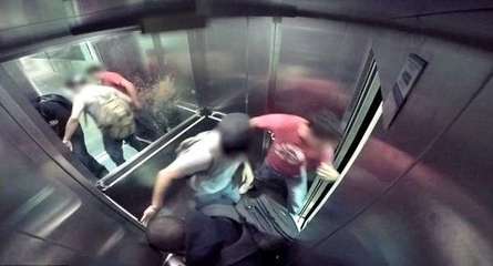 巴西男子电梯中恶搞