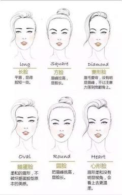 脸型眉毛