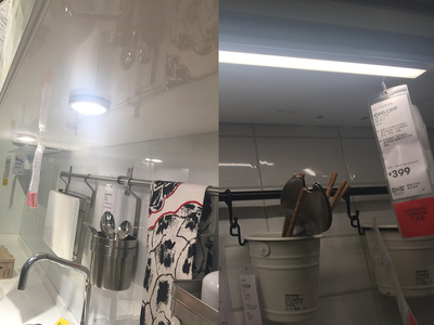 宜家橱柜灯安装方法