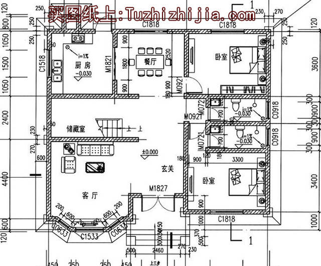 别墅平面图纸设计