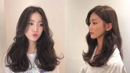 短刘海中分发型女