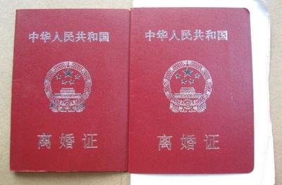 离婚证样本