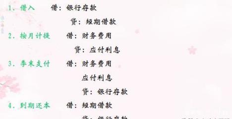 长期借款分录