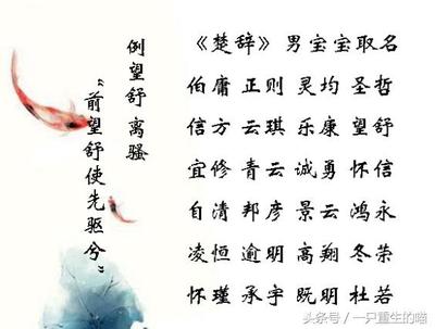 离骚 取名