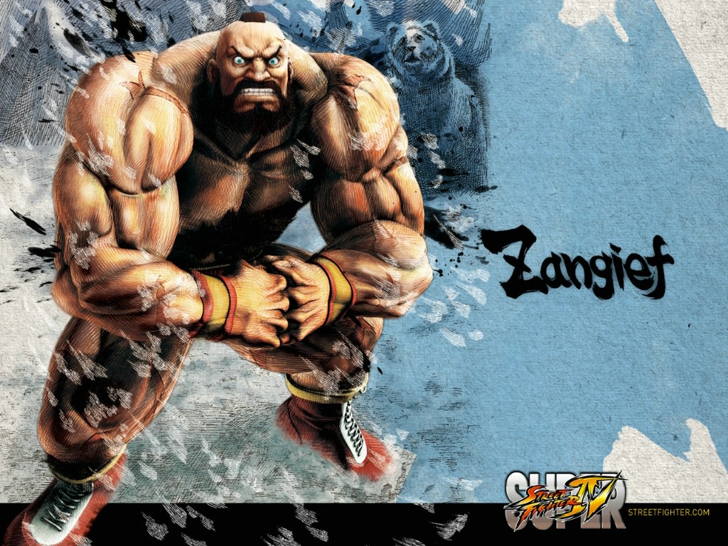 级街头霸王4 super street fighter 4 原画壁纸 桑.