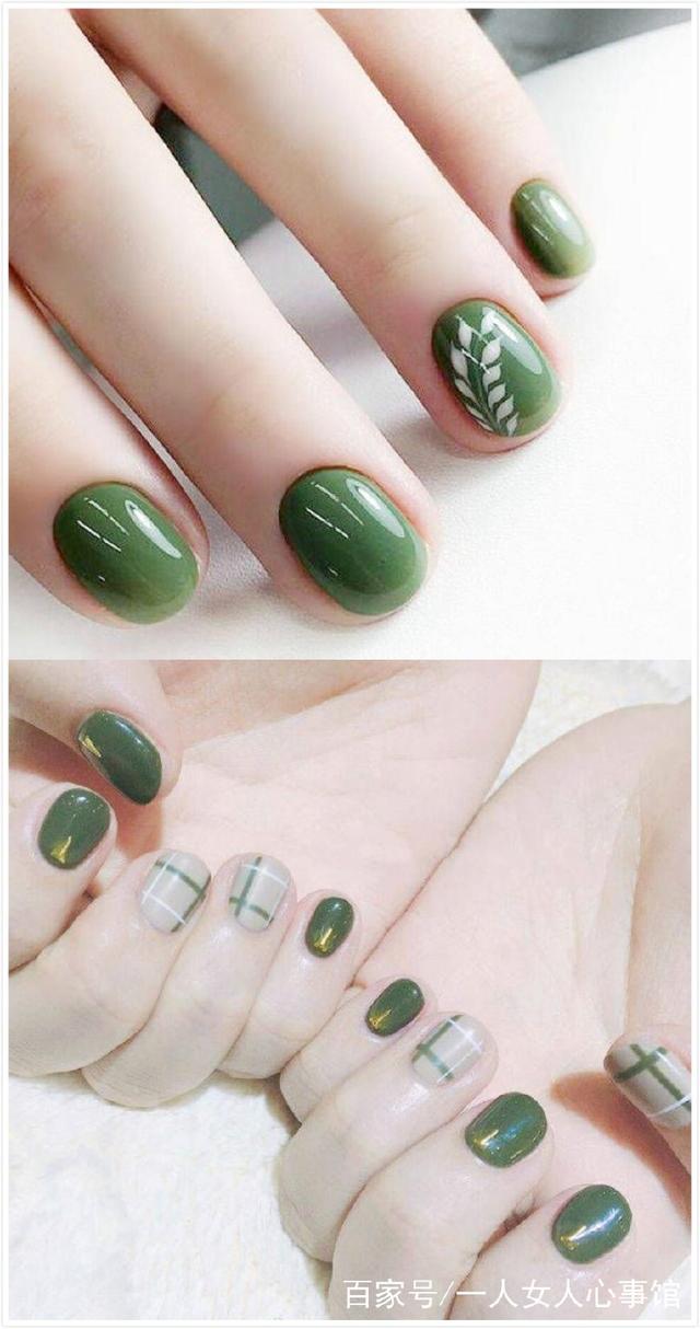 适合短指甲的简单美甲