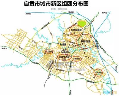 自贡东部新城规划图