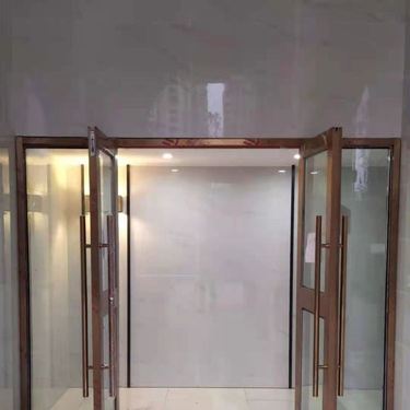 不锈钢玻璃大门图片