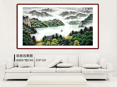 沙发后面挂什么画好