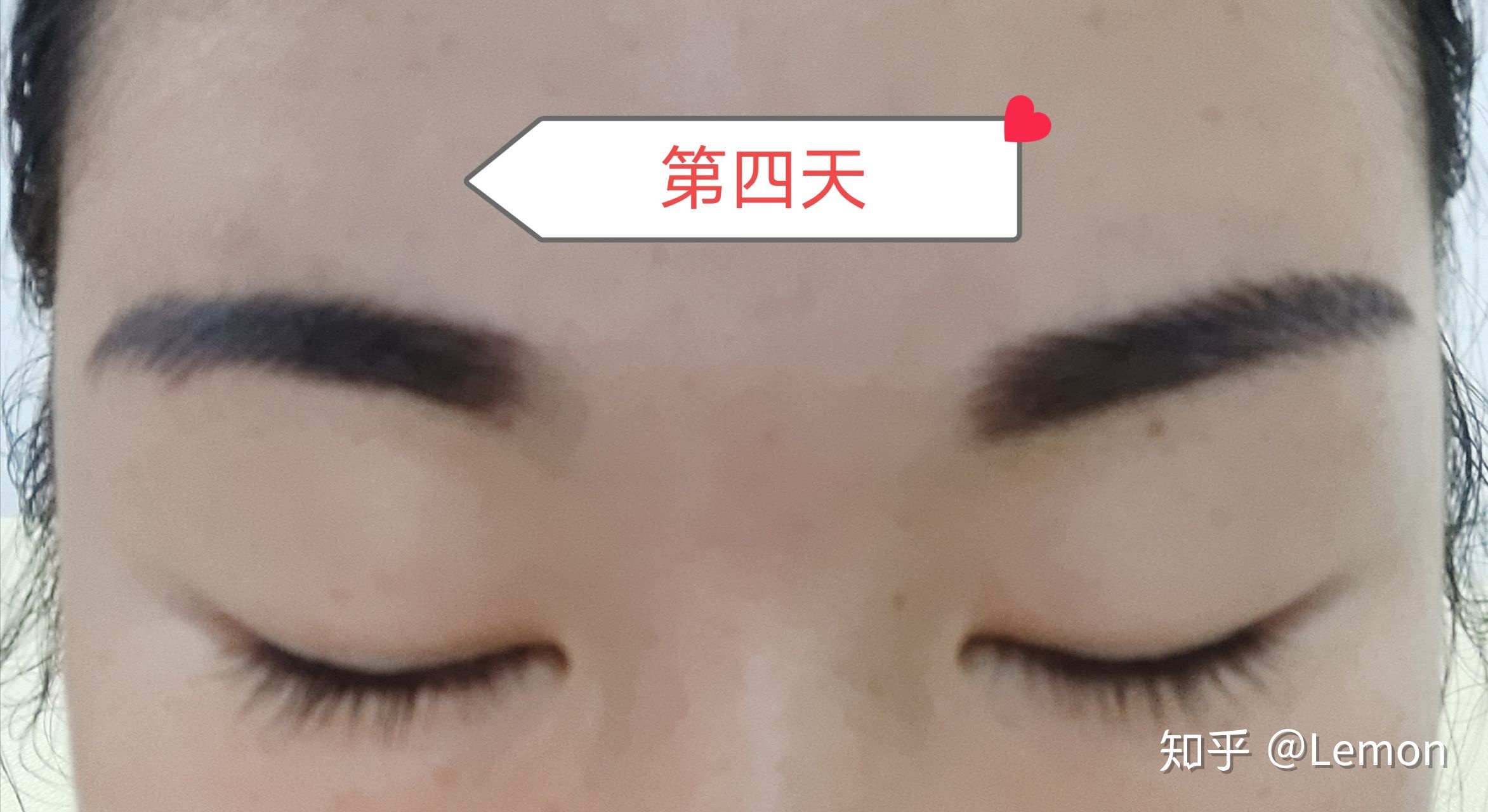 纹眉第四天