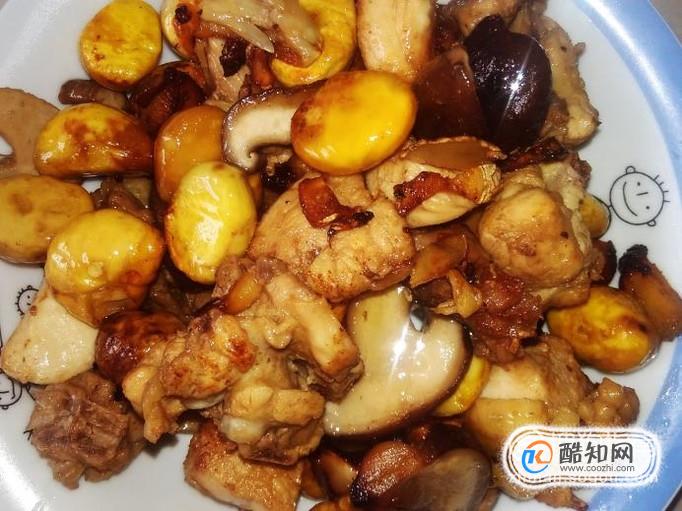香菇板栗焖鸡肉