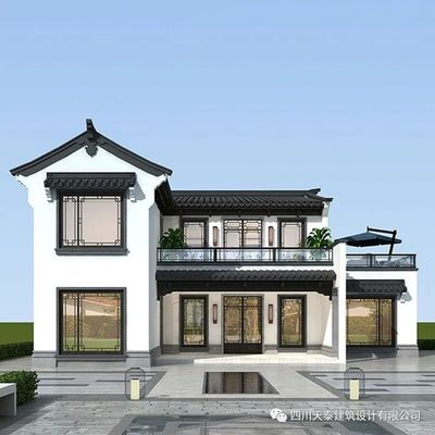 农村自建中式二层别墅
