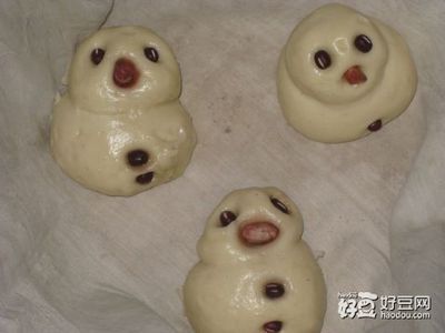 雪人馒头制作方法