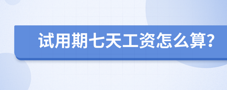 7天试用期