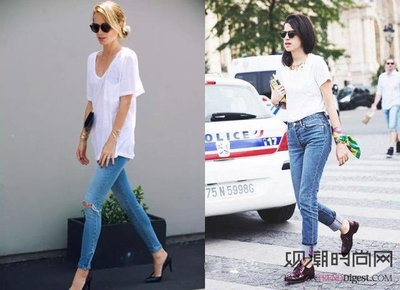 白色衣服搭配什么裤子好看?