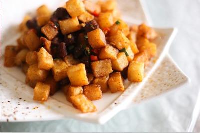 脆哨土豆丁的制作方法