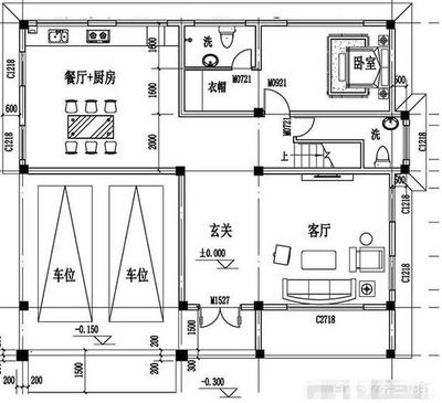 农村别墅厨房和餐厅的尺寸