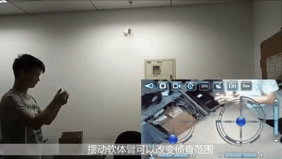 人员到不了的地方 用机器人进入察看